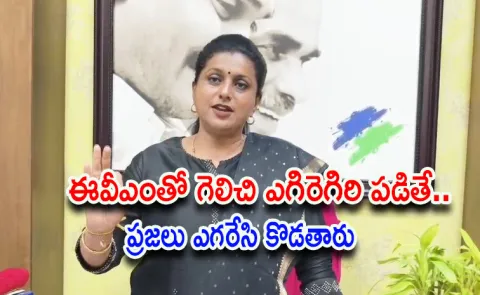 Roja Compare CBN Lokesh Pawan With Three Monkeys