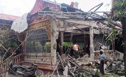 Airstrike on Buddhist Monastery in Myanmar