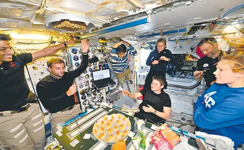 Shubhanshu Shukla shares favourite carrot halwa with Axiom-4 crew