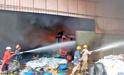 Fire Accident At Sangareddy Pashamylaram