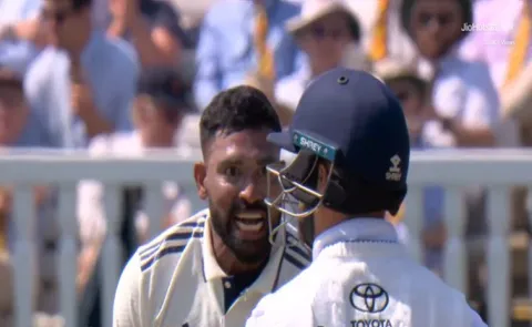 ENG VS IND 3RD TEST DAY 4: AGGRESSION FROM SIRAJ AFTER TAKING THE WICKET OF DUCKETT