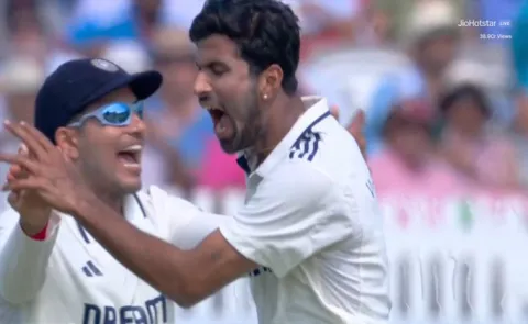 ENG VS IND 3rs Test, Day 4: Sunder Magic, England 8 Lost For 182