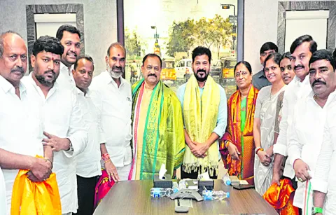 CM Revanth Reddy in a meeting with BC community leaders