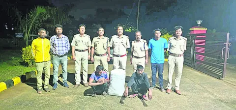 22 కిలోల గంజాయి స్వాధీనం 