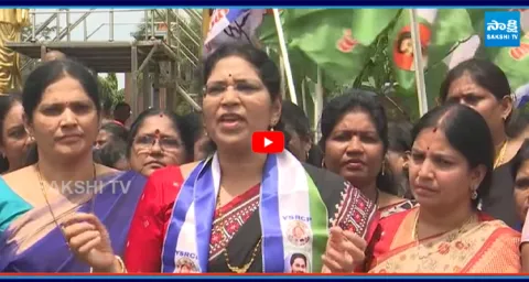 Vijayawada YSRCP Women Wing Fire On TDP Leaders Over Attack On Uppala Harika 1