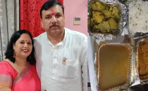 MP Wife Anita Singh Reports bad Quality Food on Tejas15