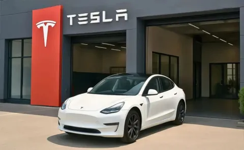 Tesla officially arrived in India its first showroom at BKC Mumbai