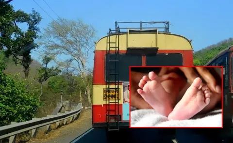 Maharashtra Woman Delivers Baby On Running Bus Next Happens This