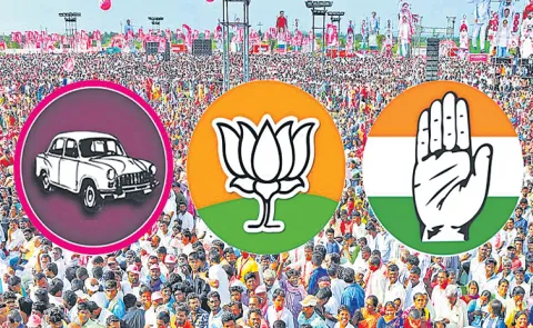 Party discussions during local elections in Telangana10