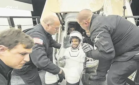 Shubhanshu Shukla Returns To Earth After Historic Space Mission