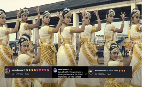  Shweta Warriers Mohiniyattam remix of Run It U’ is a viral hit