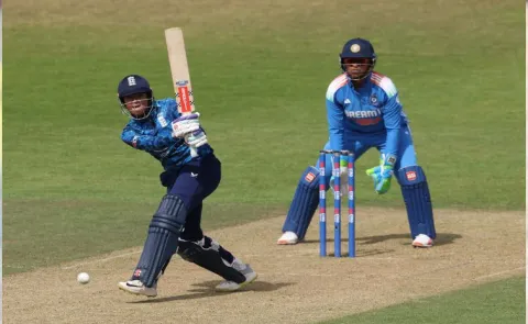 Fifties from Dunkley, Davidson-Richardson guide England to 258 in 50 overs3