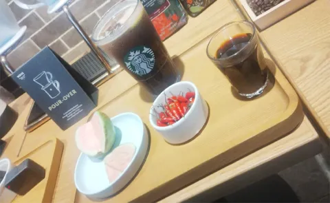 Coffee with Guava and Chilli in Starbucks experiential store