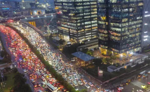 Heavy Rain Leaves Hyderabad: Waterlogged And Traffic Gridlocked
