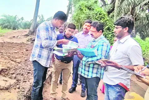 ఉపాధి పనులను   పరిశీలించిన కేంద్ర బృందం