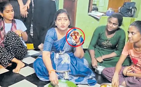 Cockroach in Minister Anitha meal at BC Girls College hostel