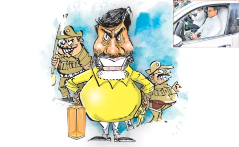 Chandrababu Govt Redbook Rule Arrested Mithun Reddy with Fake Case1
