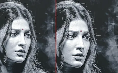 Shruti Haasan look from Coolie unveiled