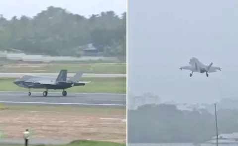 British F 35 fighter jet finally flies home From Kerala
