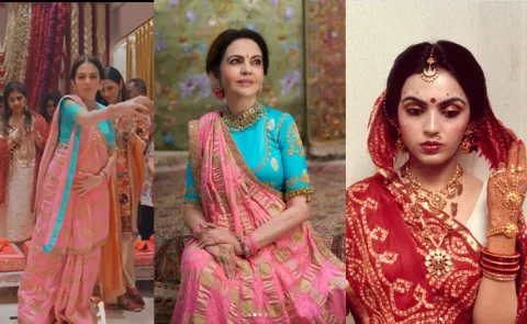 Swadesh flagship store Now at Mumbai Nita Ambani Madurai cotton Gharchola saree12