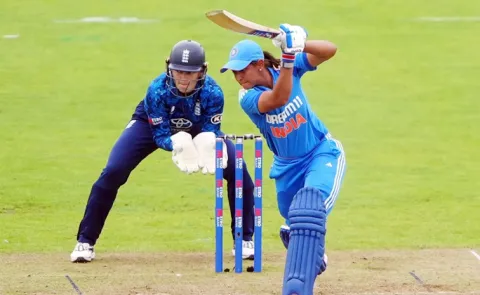 INDW VS ENGW 3rd ODI: Harmanpreet Completes Century In 82 Balls4