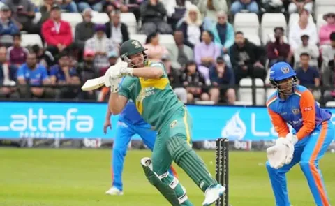 WCL 2025 AB de Villiers Stars as Proteas Massive win Over India Champions5