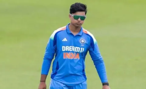 ENGU19 VS INDU19 2nd Youth Test: Vaibhav Suryavanshi Out For Golden Duck In Second Innings6