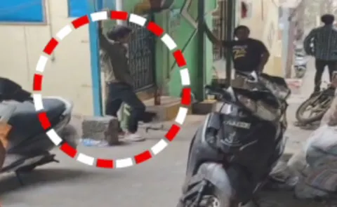 Visakha Police Third Degree On Young Man