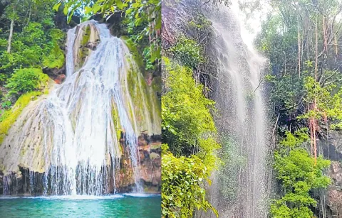 All the waterfalls are overflowing due to heavy rains