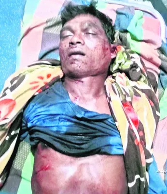 గుర్తు తెలియని వ్యక్తుల దాడి