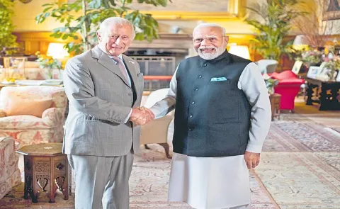 Prime Minister Narendra Modi meets King Charles at Sandringham House14