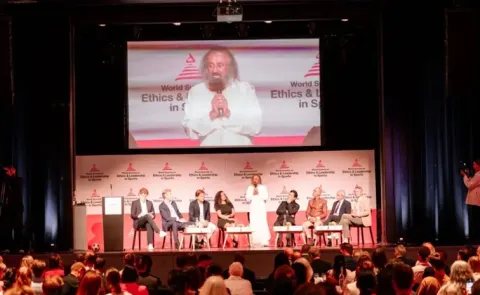 Sri Sri Ravi Shankar Leads Global Dialogue at The WFEB 7th World Summit on Ethics and Leadership in Sports12