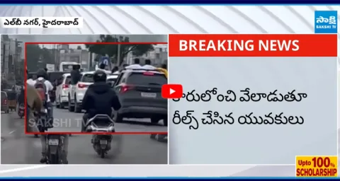 Hyderabad Youth Stunts on Car to Make Viral Reels in Instagram 1