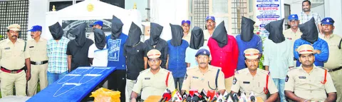 గంజాయి, చెయిన్‌ స్నాచింగ్‌ ముఠా అరెస్టు 