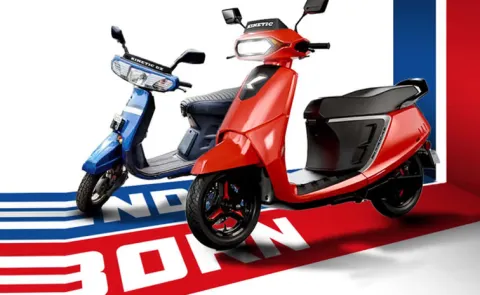 Kinetic DX launched in India at Rs 1 12 lakh promises 116 km of range