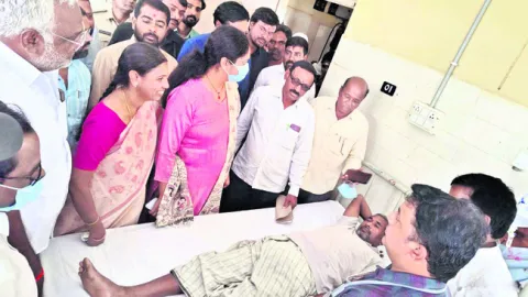బాధితులకు ఎమ్మెల్యే పర్ణికారెడ్డి పరామర్శ 
