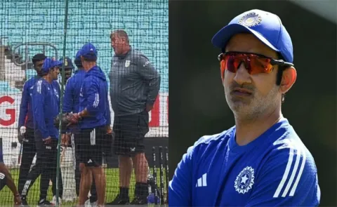 ENG VS IND 5TH TEST: HEATED ARGUMENT BETWEEN GAUTAM GAMBHIR AND OVAL STADIUM PITCH CURATOR7