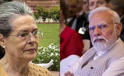 Sonia Gandhi Attacks pm Modi over Shameful Silence on Gaza