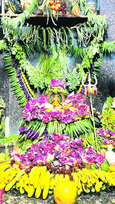 శాకాంబరీగా అమ్మవారు