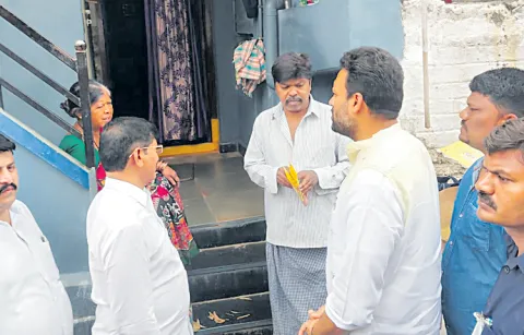 Minister TG Bharath and MP Nagaraju visited Kurnool