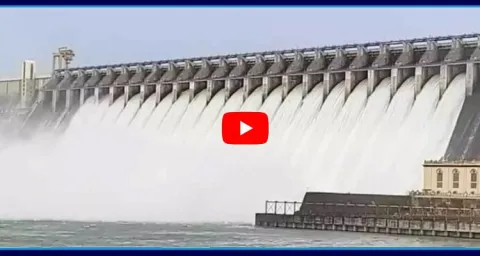 Heavy Water Flow In Nagarjuna Sagar All Gates Lifted 1