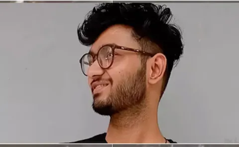 Young Inhaling Helium Gas in Delhi