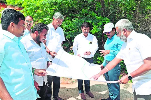 రెండవ ఘాట్‌రోడ్డు పనుల తనిఖీ 