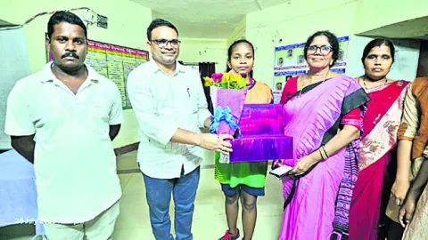 జాతీయ స్థాయి పోటీల్లో విద్యార్థిని ప్రతిభ 
