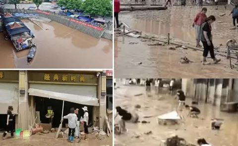 Locals In China Dig For 12 Crore Of Gold Washed Away In Flash Flood15