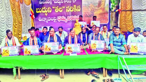 బుద్ధ విగ్రహం తల తొలగింపు వెనుక ఆర్‌ఎస్‌ఎస్‌ హస్తం 