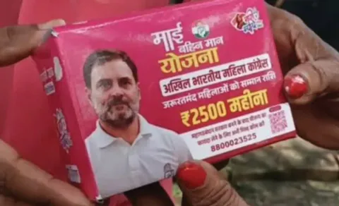 Rahul Gandhi's Picture On Sanitary Pad Row12