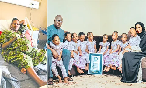 Happy fourth birthday to 9 children born in one delivery12