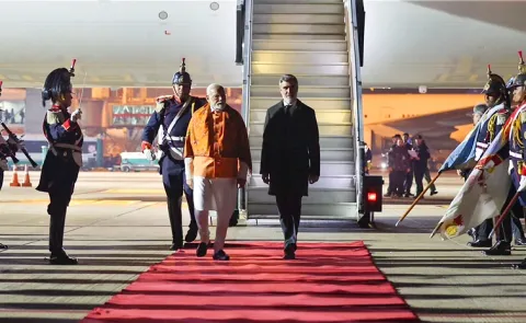 PM Modi Lands in Argentina set to Meet President Javier Milei