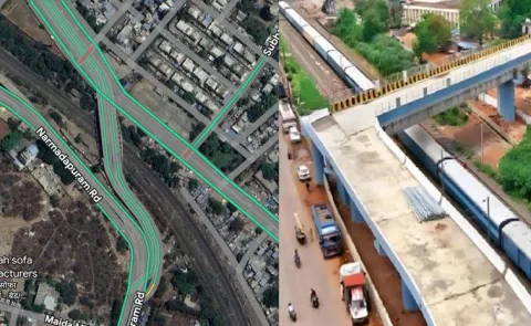 snake Like bridge Construction In Bhopal Video Viral